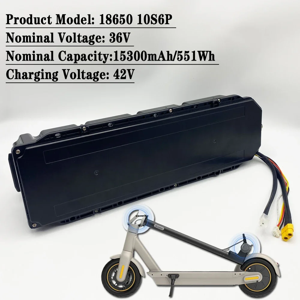 36V 15300mAH 18650 Lithium 10S6P battery pack For Xiaomi Ninebot MAX G30 G30LP G30DElectric Scooter Special Battery