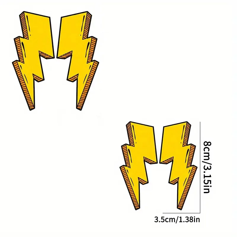 1pcs Lightning Stickers Bicycle Frame Sticker Personalized Sticker for Mountain Bike and Motorcycle Helmets Bicycle Stickers