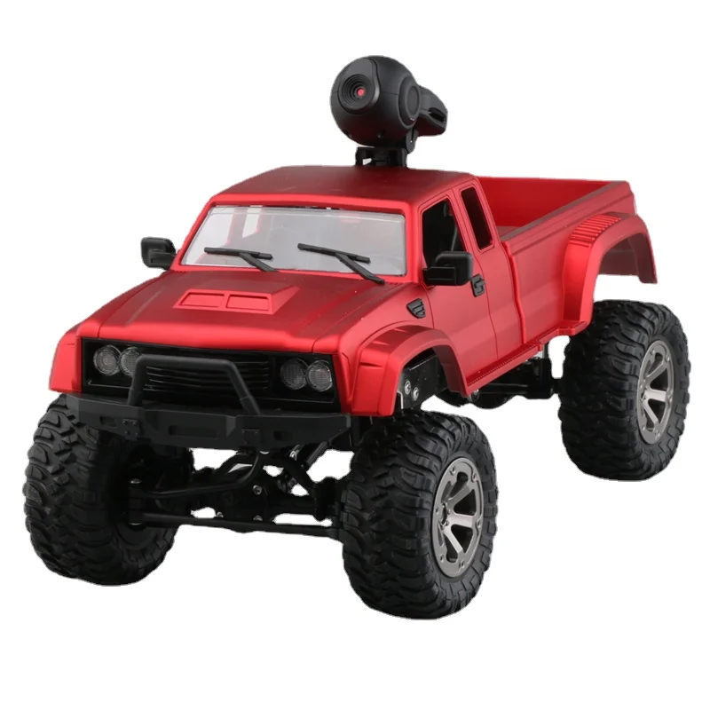 RC Car with 720P Wifi Camera Fayee FY002A 1/16 2.4G 4WD HD WIFI FPV Off-road Military Remote Control Truck W/LED Light RTR Toy