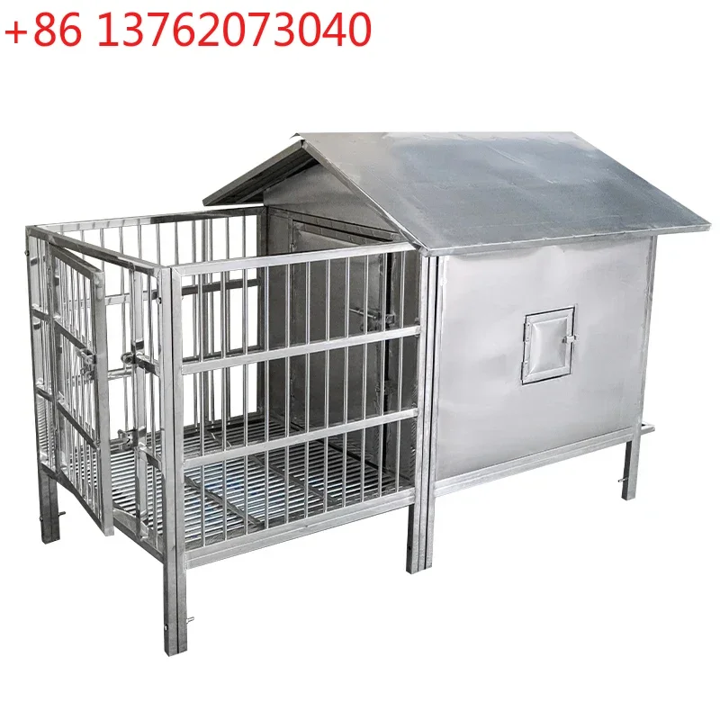 

Outdoor stainless steel one bedroom, one living room and one bathroom dog villa medium and large windproof outdoor winter warm
