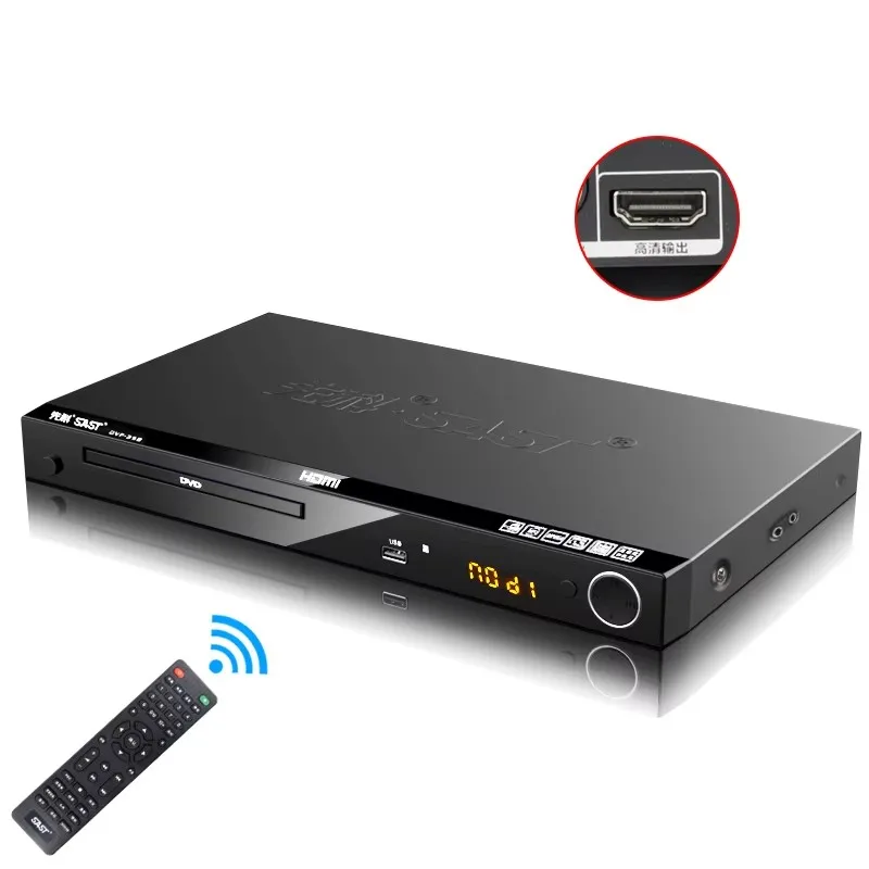 30W 110V 220V Home Dvd HD Evd Player Vcd Disc Cd Player Children's Movie Disc Game Mobile Reading Disc Player