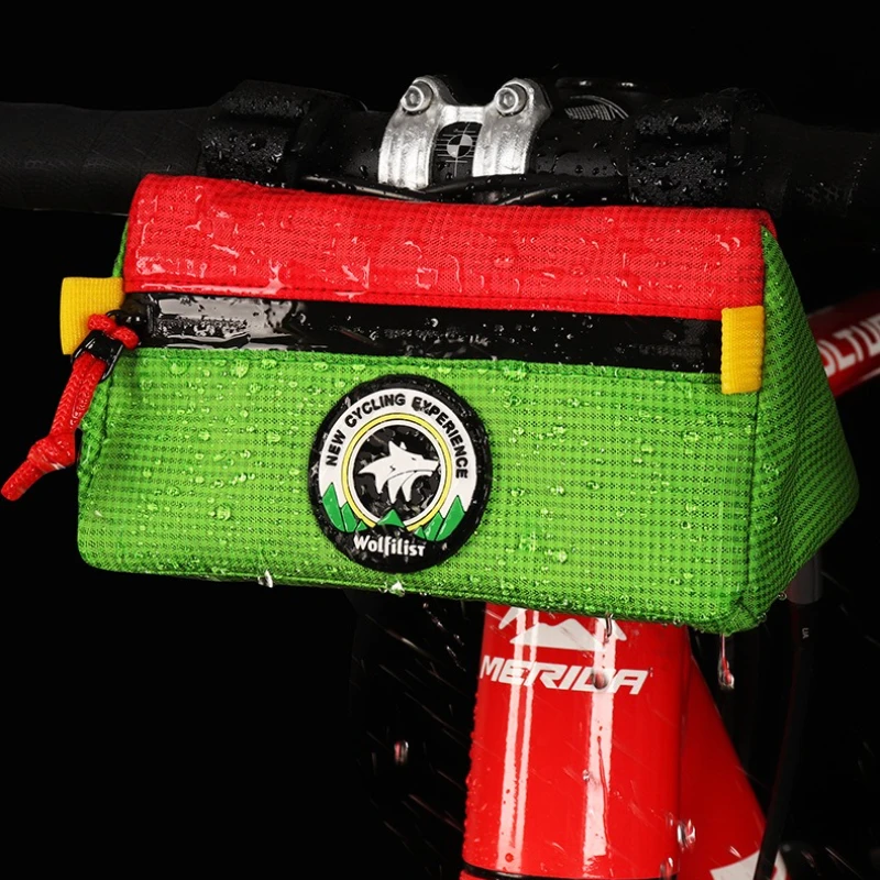 

Waterproof Triangular Bike Bag - Front-Mount Storage Pouch for Mountain, Road & Balance Bikes