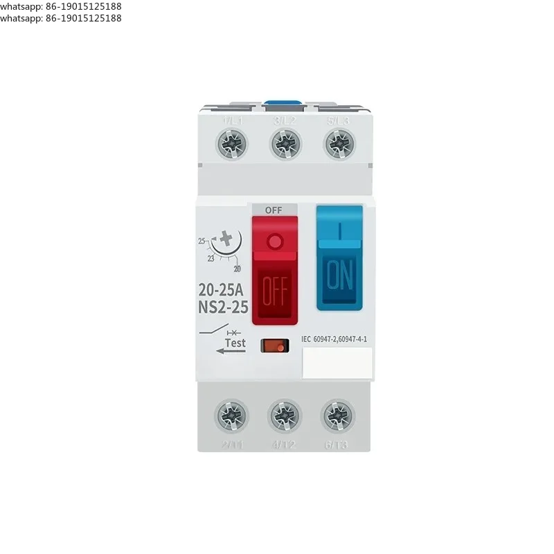 

NS2-25 Motor Overload Short Circuit Protection Circuit Breaker Motor Starter NS2-25 0.1-0.16A NS2-25X