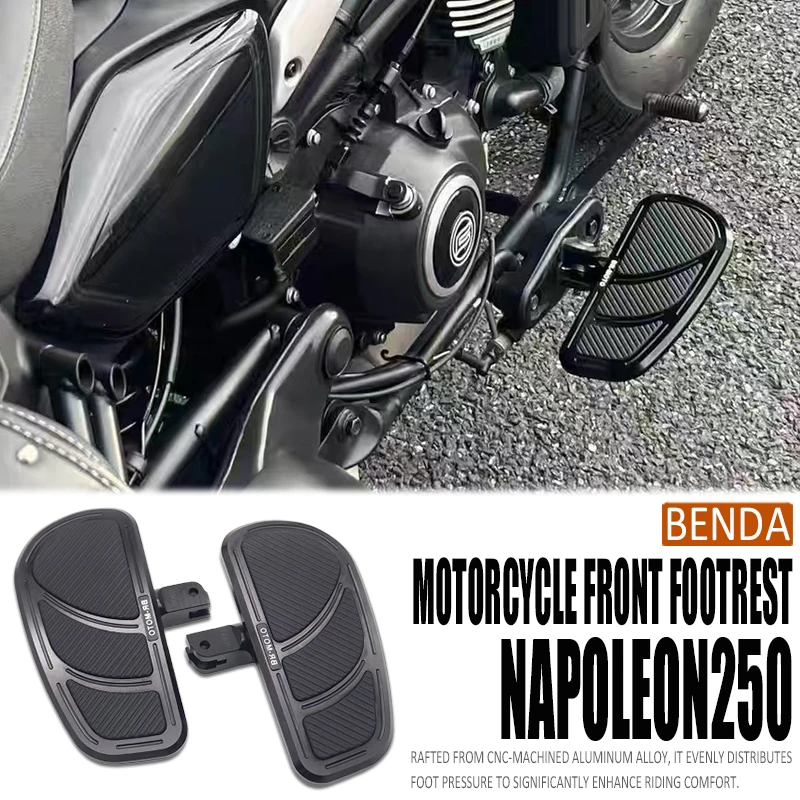 Für Benda NAPOLEON 250 450 Napoleon 250 450 Vordere breite Fußrasten Pedale Fußstütze Vergrößern Fußrasten PEDAL Peg Enlarger Zubehör