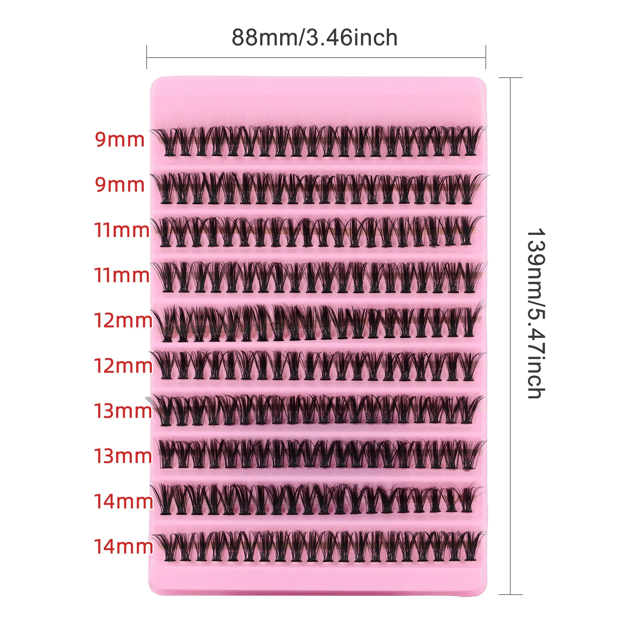 DIY 속눈썹 연장 키트, 개별 속눈썹, 자연 속눈썹 다발, 만화 트위저 도구, 메이크업 세트, 속눈썹 액세서리