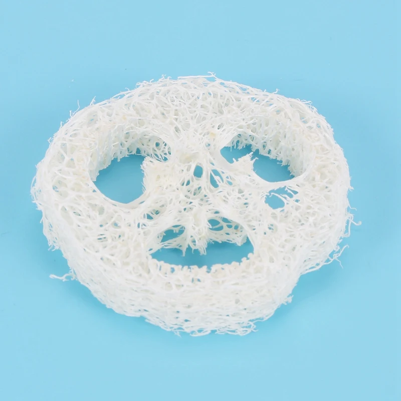 천연 수세미 슬라이스 DIY 맞춤형 비누 도구, 클리너, 스폰지 스크러버, 페이셜 비누 받침대, 4-6cm 너비, 500 개/로트