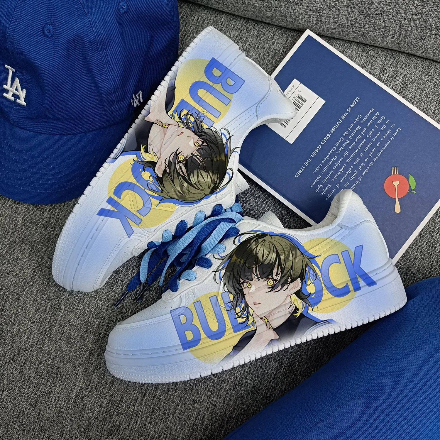 BLUE LOCK Bachira Meguru Cosplay Shoes Comic Anime Game Summer Breathable Lightweight Casual Board Shoes with Explosive Changes