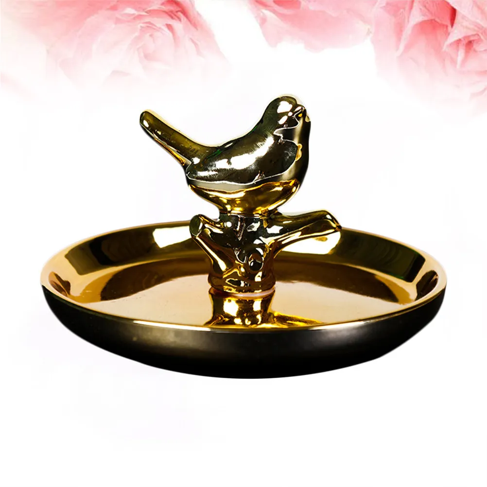 

Ceramic Jewelry Tray Porcelain Bracelet Earring Organizer Decorative Ring Dish Tray Desktop Jewelry Storage for Dresser Gift