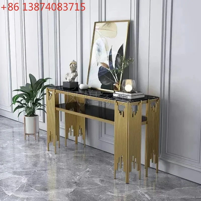 Simple Marble Table Internet Celebrity Living Room Curio Cabinet Narrow Wall Table Side View Table