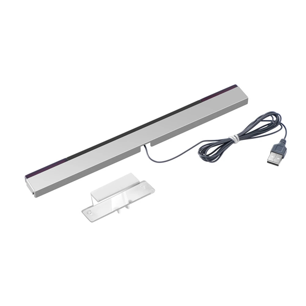 Game Accessories for Wii Sensor Bar Wired Receivers IR Signal Ray USB Plug Replacement Sensor Bar Reciever for WII/WIIU