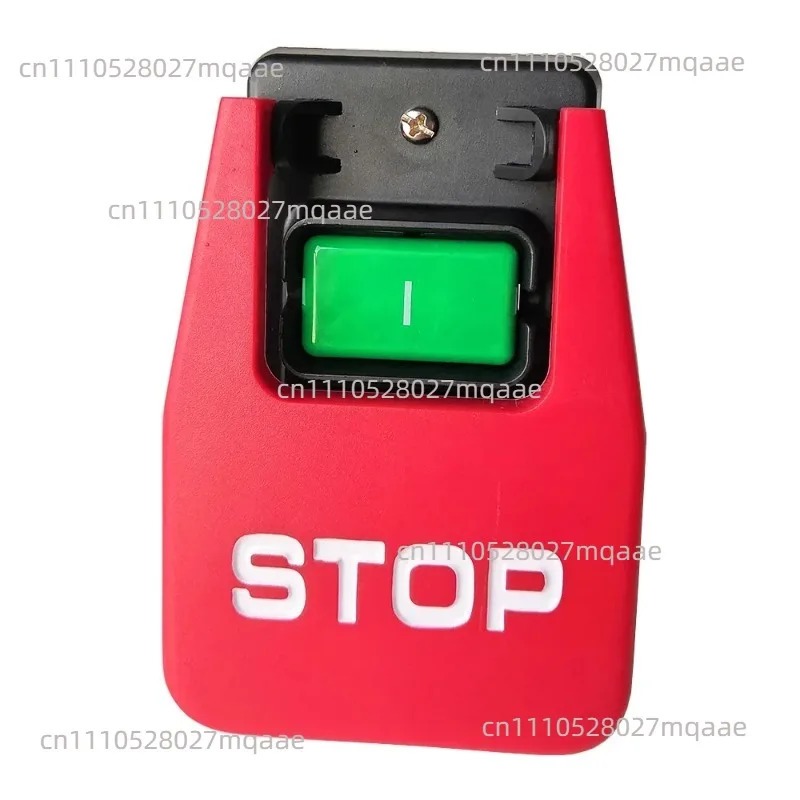 KEDU HY56 Industrial Pushbutton Switches with Emergency Stop Cover for Bench Saw Single Phase Three Phase, Red