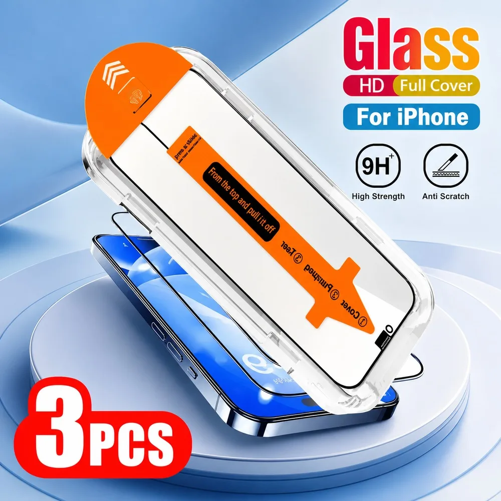 3 Stück Panzerglas für iPhone 16 16e 16 Plus Displayschutzfolie für iPhone 16 Pro 16 Pro Max Kratzfest Bruchsicher HD