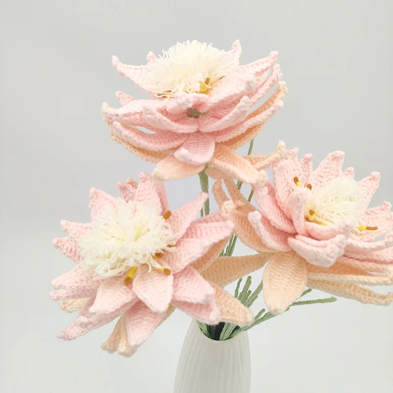 Pink Artificial Flowers For Wedding Party Simulation Flowers Valentine's Day Gift Handmade High Quality Artificial Flowers