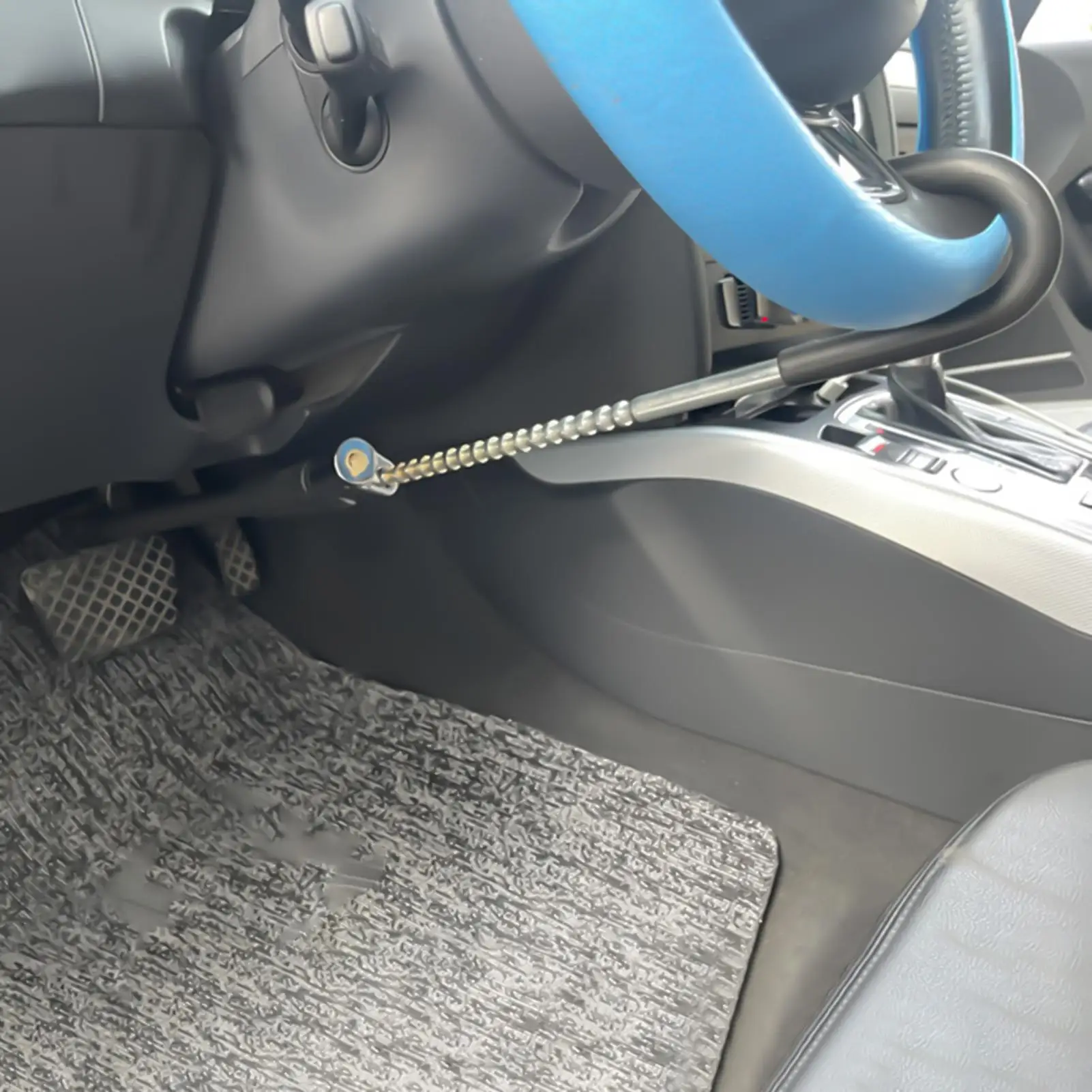 Steering Wheel Lock Bar aluminum alloy Anti Theft Telescopic Double Hook Vehicle Security Lock for Vehicles SUV Sedan Pickup Van