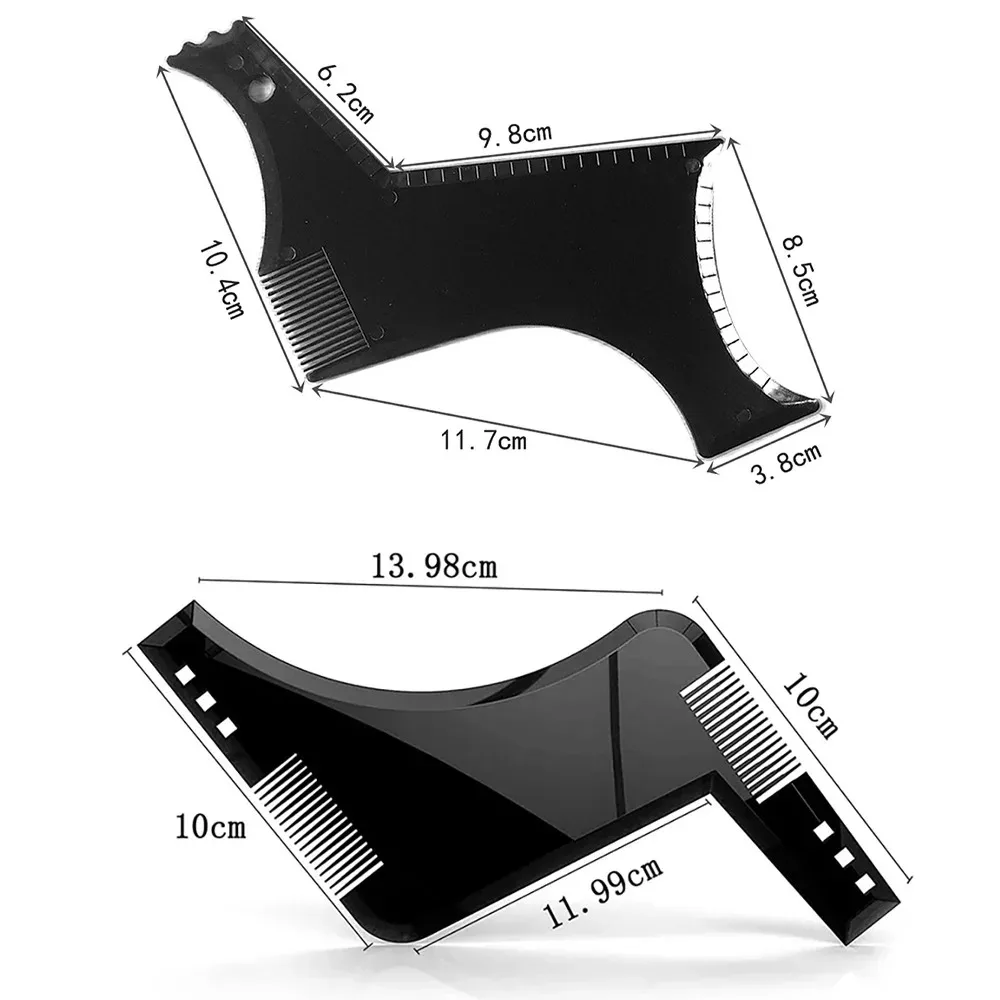Picture 5: Men Beard Shaping Tool, Beard Styling Template Comb, Beard Trimming Ruler for Barber