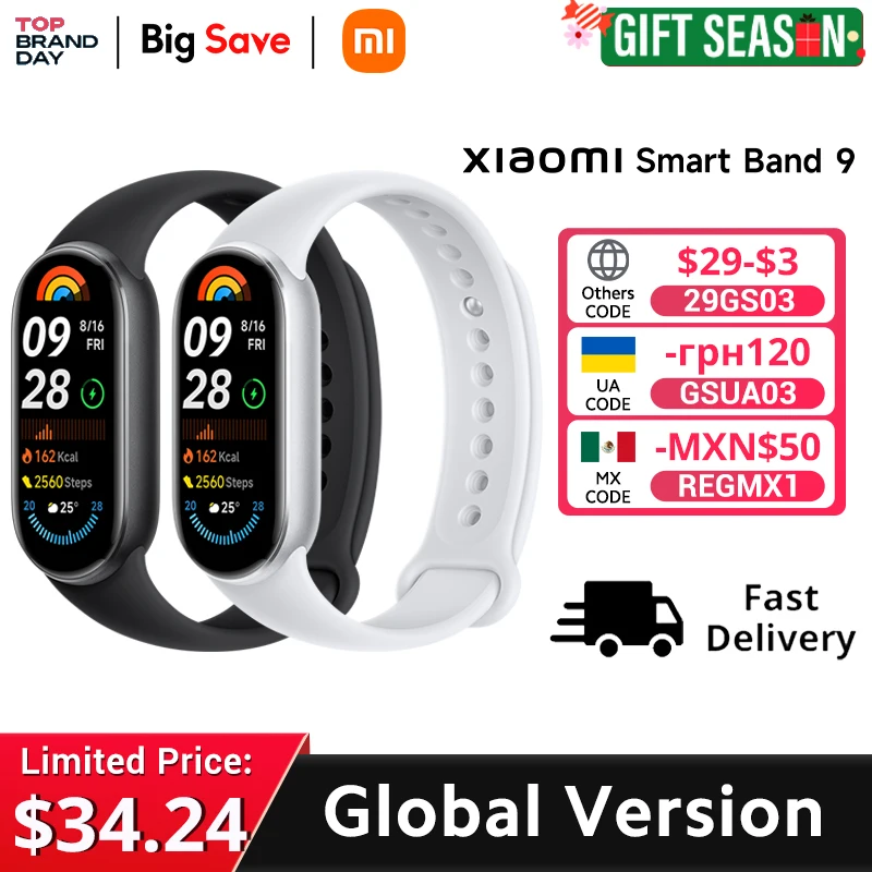 [World Premiere]Global Version Xiaomi Smart Band 9 1.62