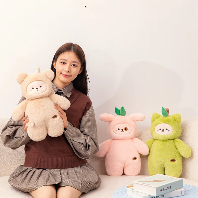 

Kawaii Pear Peach Potato Plush Toys Accompany Toy Stuffed Animals Puppy Doll Toy Sleep Pillow Children Birthday Gift Home Decor