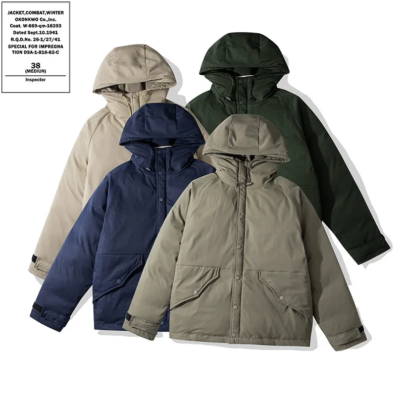 OKONKWO ECWCS PARKA Mountain Outdoor Trekking Riding Travel Camping Travel Hooded Down Coat Cotton Parker Cold Snow Protection