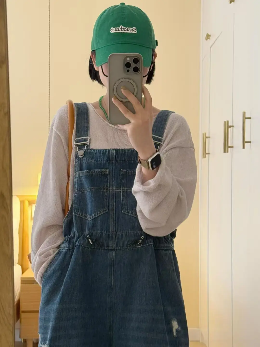 

Elegant Jumpsuits For Woman Loose Fitting Spring Fall Lowcut Cuffs Loosefit Decorative High Draping Widelegged Orange Dopamine