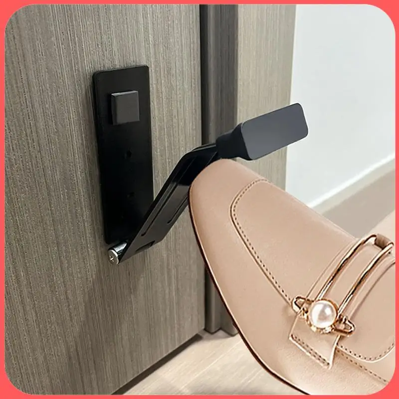 

AA89-Foldable Door Stopper Heavy Duty Door Stops Holder Anti-Theft Door Fixer Bathroom Door Self-Adhesive Door Buffer Durable Wh