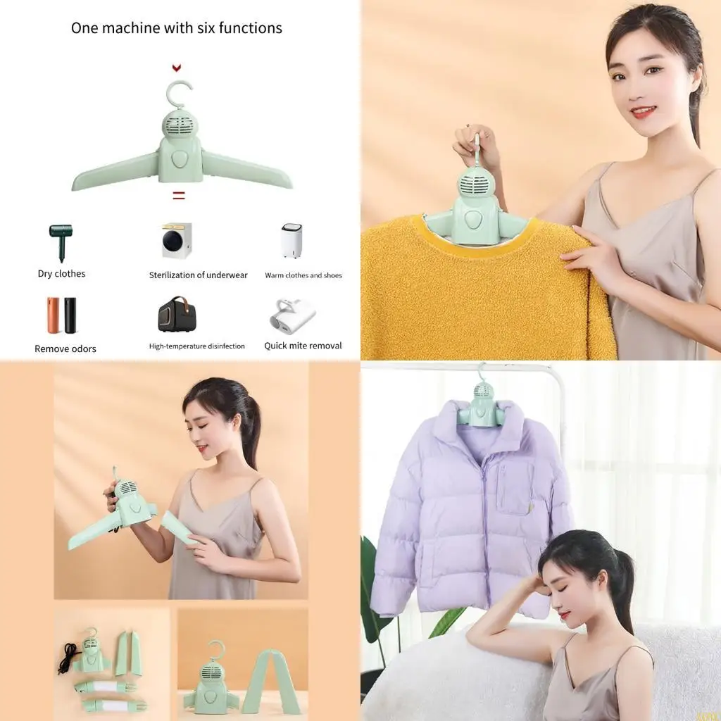 

A0NC Remote Control Portable Dryer Rapid Drying Technology Foldable Compact Design Energy Efficient Quiet for Home Use