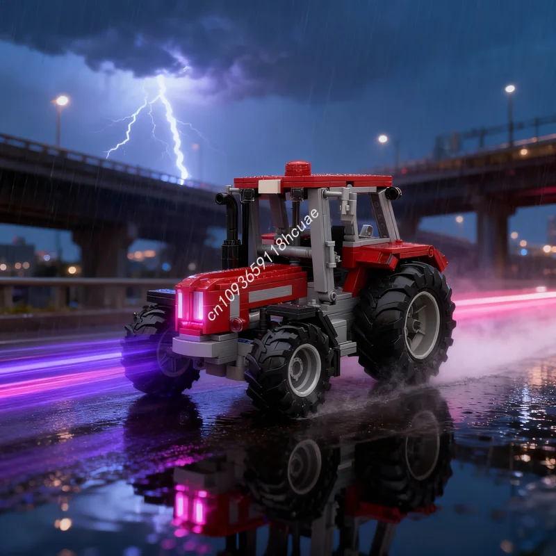 

730pcs MOC Schlüter Compact Tractor Technical Model Building Blocks Architecture Festival Gift Toys Idea Education Brick