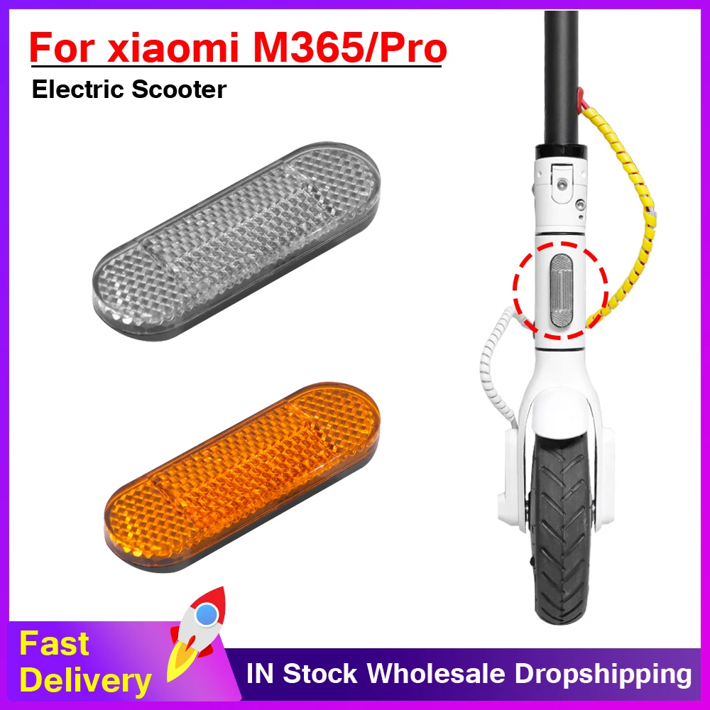 Electric Scooter Safety Front ABS Reflective Tube Night Warning Reflector for Xiaomi 1S Pro Pro2 M365 Mi3 / Bicycle Motorcycle