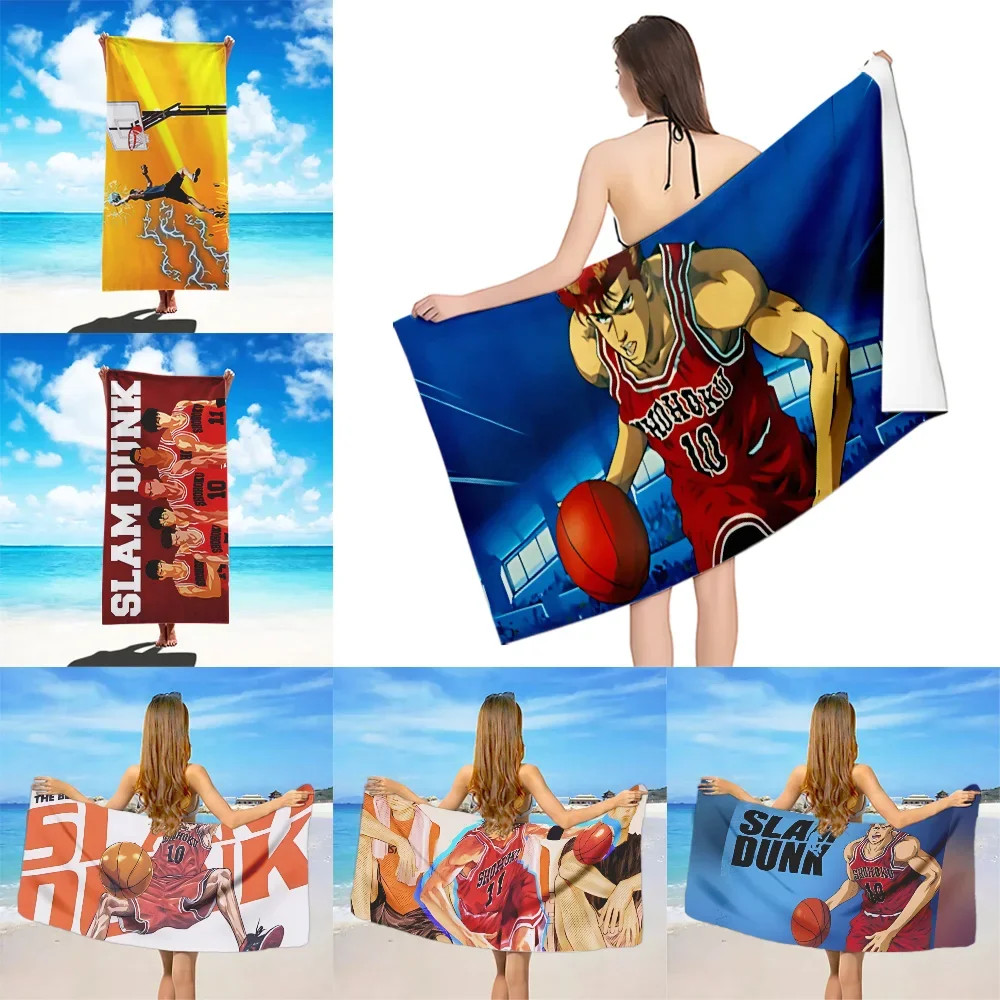 S-SLAM D-DUNK Beach Towel Microfiber Sand Free Quick Dry Soft Sandproof Pool Towels Gift for Women Travel Gym Shower Camping