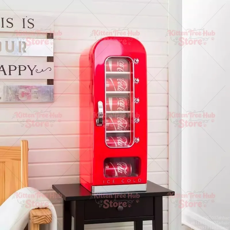 Mini vending machine 10 cans pop-up small refrigerator household
