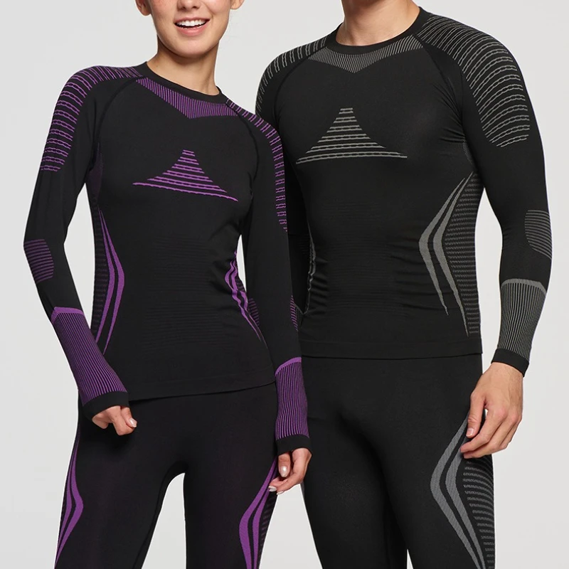 Autumn Winter Ski Baselayer Set Women Men Breathable Cozy Underwear Suit Quick Dry Sweatwicking Snowboard Clothes Ski Outfits