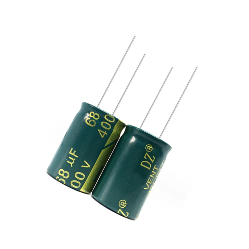 10 pz 400V 68UF elettrolitico Capacitor400V68UF 16x20mm 16x25mm 18x20mm 18x25mm basso ESR condensatore elettrolitico in alluminio 68UF 400V