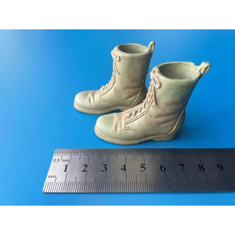 1/6 Scale Soldier Trendy Modern WWII Military Combat Boots Hollow Plastic Shoes Model Toy for 12inch Action Figures Two Colors