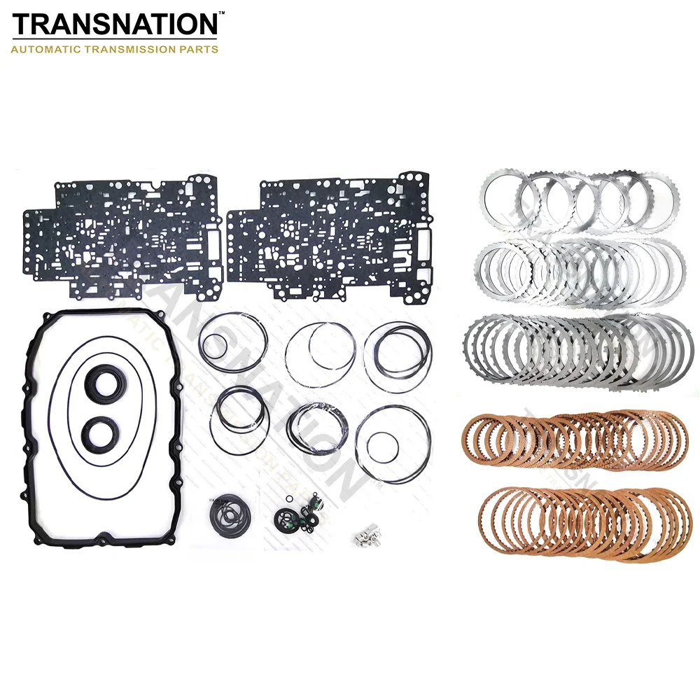 Transnation 0C8 TR80SD TR81SD Transmission Rebuild Kit Overhaul Seal Ring Gasket With Clutch Plate For AUDI VW PORSCHE 2009-UP