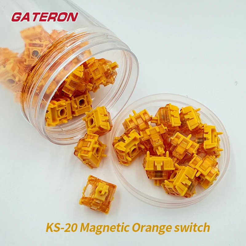 

Gateron Magnetic Switch Orange 38gf KS-20 Hall Sensor SMD RGB Linear Quick Trigger Custom Gaming Keyboard Free Setting Pre Trave