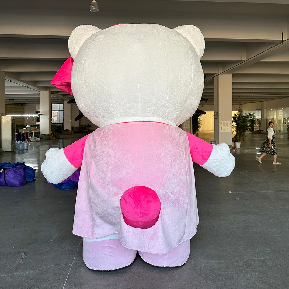 Miniso ديزني مرحبا كيتي نفخ القط زي التميمة الكبار شخصية كرتونية دعوى هدية عيد ميلاد أحداث الحفلات لا بطارية #4