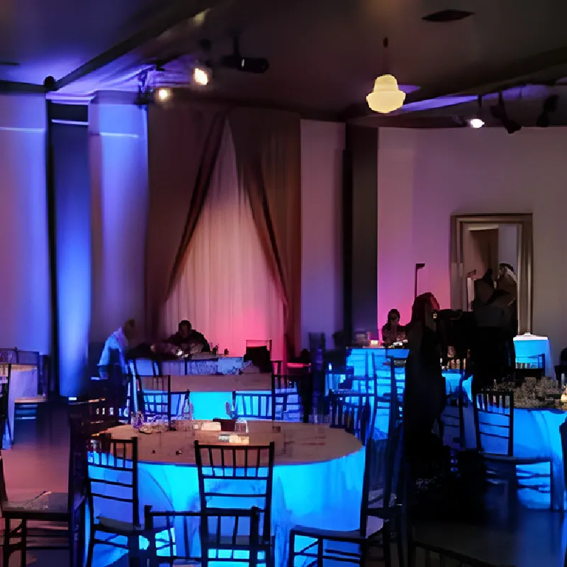 Module LED RGBW étanche, 24 touches, télécommande, Rechargeable, éclairage d'ambiance de Table, décoration