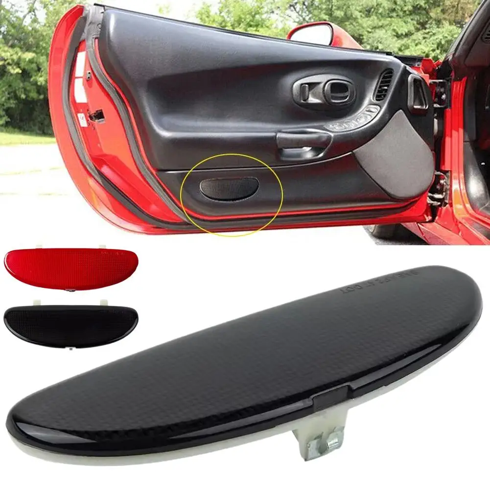 

For Chevrolet Corvette C5 1997-2004 1Pc Plastic Red Interior Smoke Reflector Panel Panel Lense Door Light Door G7T9