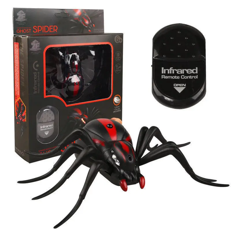 Trick Electric Cockroach Pet RC Simulation Spider Robotic Remote Control Ant Toy Halloween Xmas Mini Gift for Adult Prank Insect