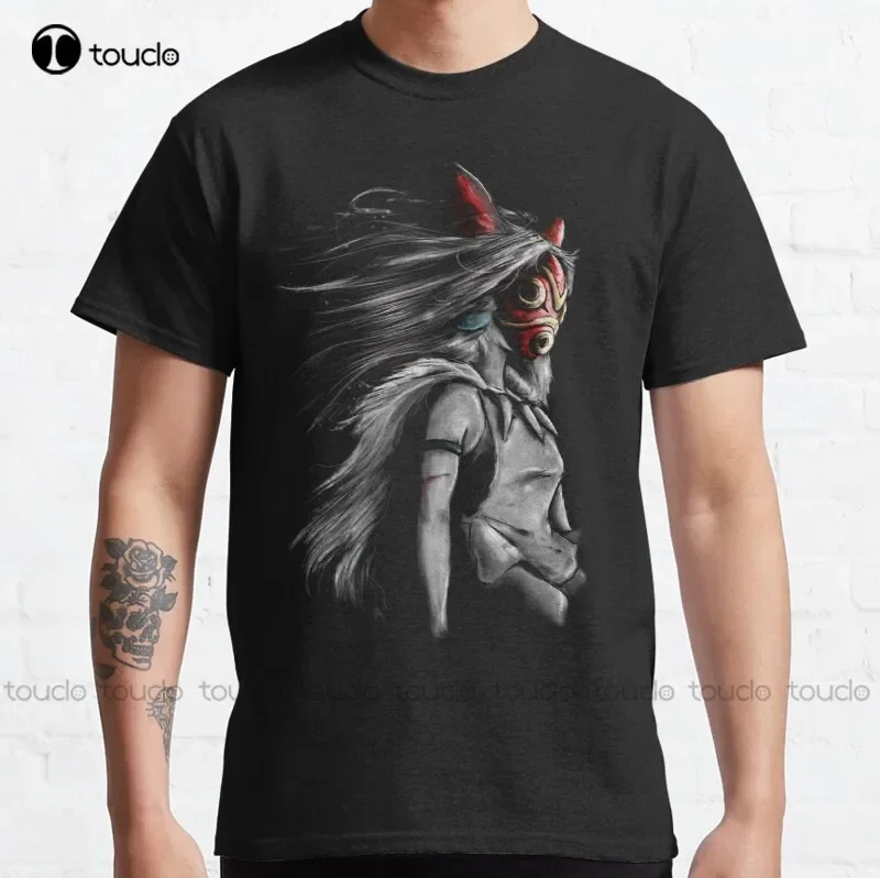 New Fury Of The Princess Anime Digital Painting Classic T-Shirt Yellow Shirt S-5Xl Cotton Tee Shirt