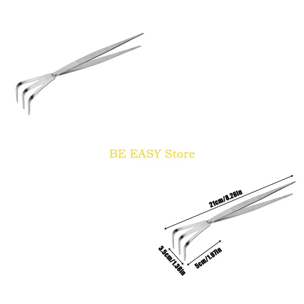 E28F Garden Bonsai Tweezers Dual Head Bonsai Tool Gardening Plant Tweezers For Loosening Pressing Weeding Fertilizing Bonsai
