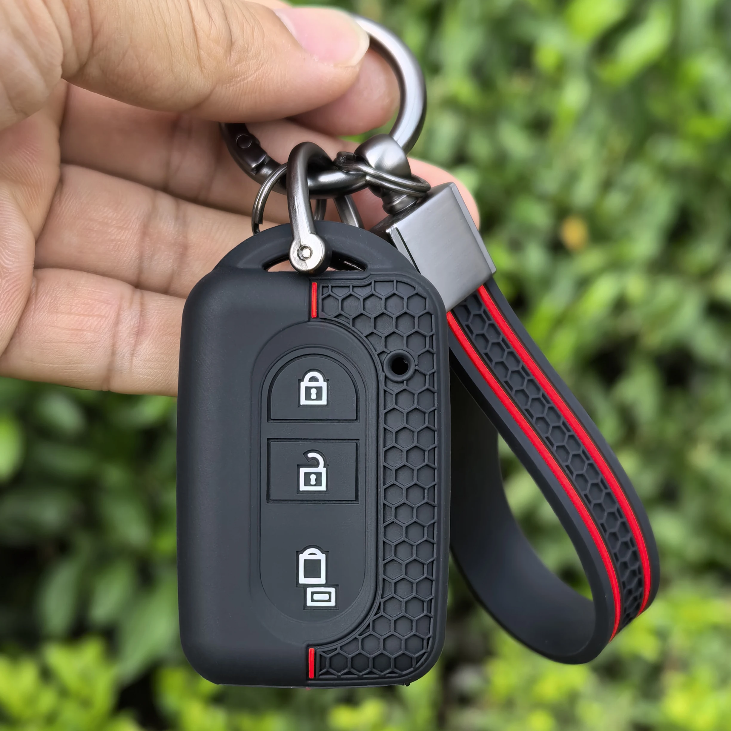 Für Nissan Micra K12 Silikon Autoschlüssel-Hülle Schutzhülle für Nissan Badge Juke Duke Xtrail X-Trail T31 Qashqai Schlüsselgehäuse