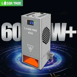 LASER TREE K60 Laser Module 60W Optical Power with Air Assist Laser Head 450nm TTL Blue Light for Engraver Cutting Wood Tools