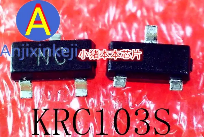 10pcs 100% orginal new KRC103S KRC103S-RTK/P Silkscreen NC SOT23