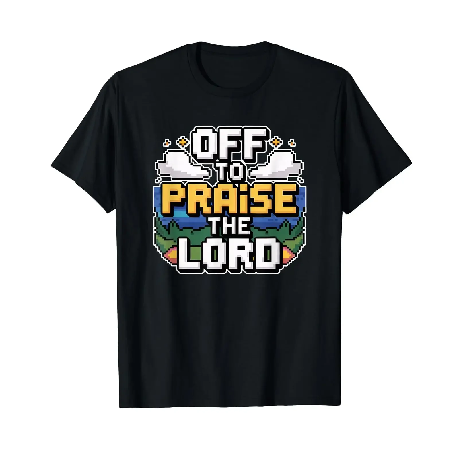 Off to Praise The Lord Affordable T Shirt vintage Washed Breathable fashion Stylish Stretched Unisex streetwear Soft homme