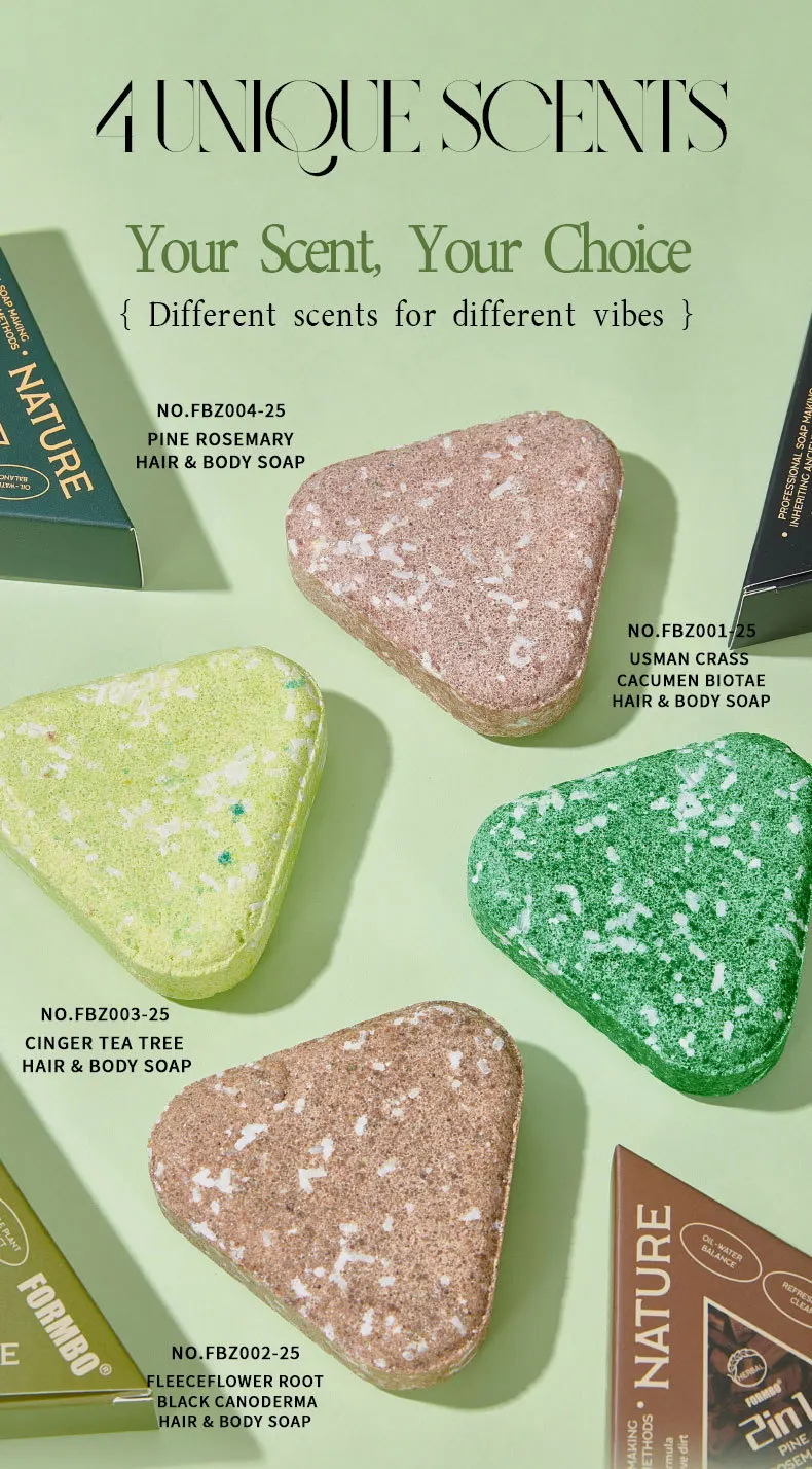 Rosemary Hair & Body Cleaning Soap Bar, Usmans Bart/Ingwer/Teebaum/Biota-Extraktion, festes Shampoo, Ölkontrolle, Schmutz entfernen – Detail 10