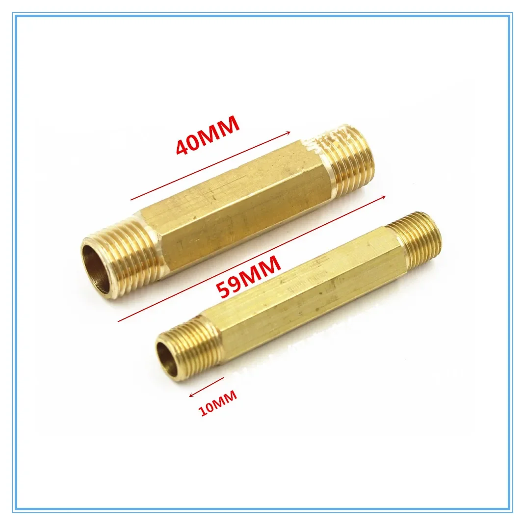 1pcs Brass Pipe Fitting 59mm Long Nipple with G1/8