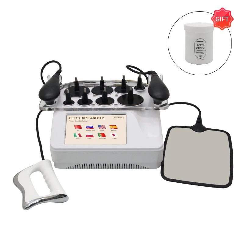 Hot Sale 448KHZ CET RET Tecar Indiba Radiofrequency Physical Therapy Lose Weight Anti-aging Anti-wrinkle Relieve Pain Beauty