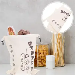 Cotton Buckle Bread Bag Environmentally Friendly Reusable Kitchen Food Storage Bag Food Storage Pouch Bread Container