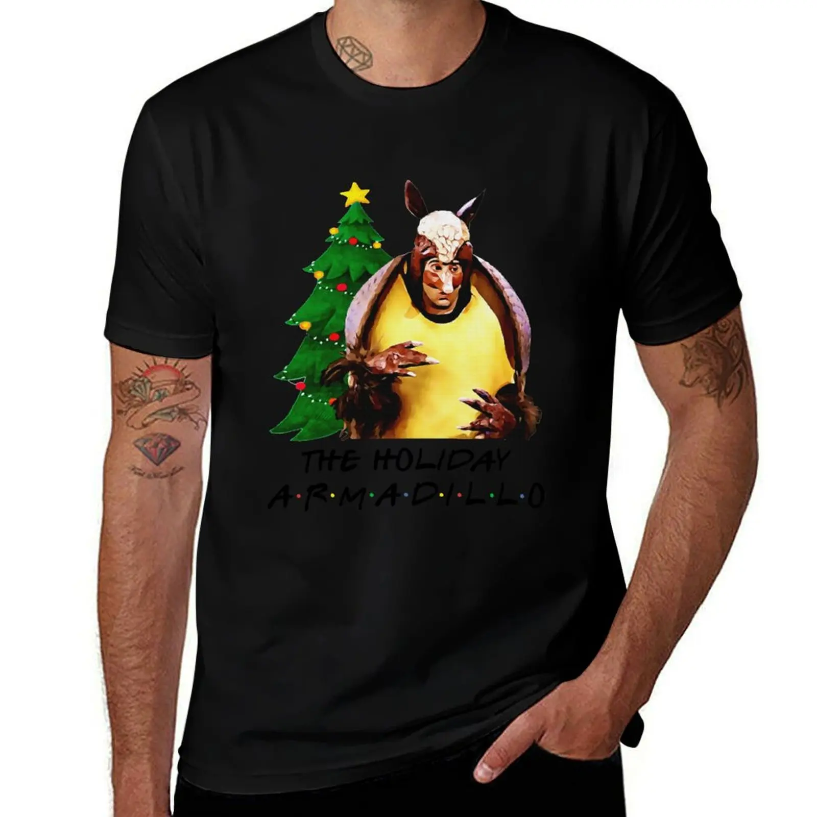 

The Holiday Armadillo Family Christmas Costume Set Christmas TShirts Trending T-Shirt man t shirt heavy cotton T-Shirt