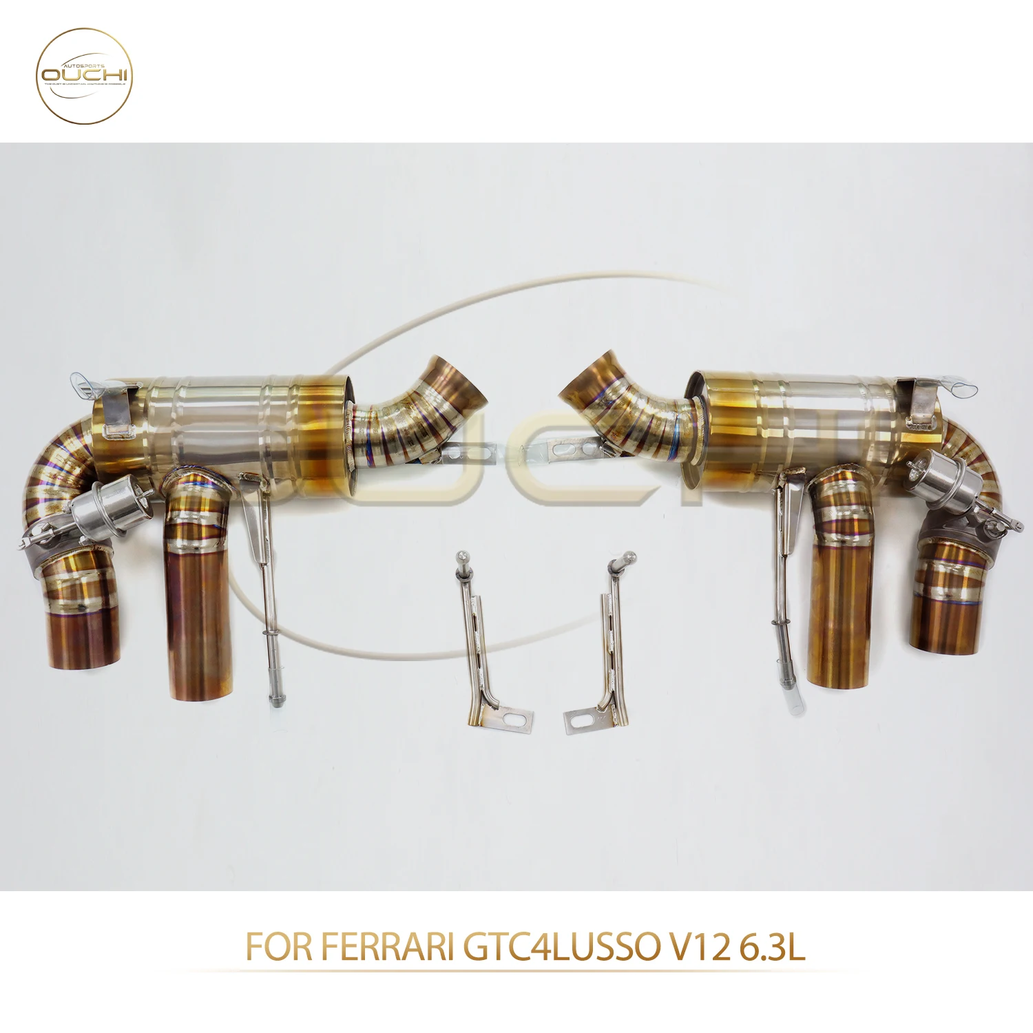 

OUCHI Factory Direct Sales TC4 Catback Exhaust for Ferrari GTC4 Lusso V12 6.3L Using Pneumatic Valve Car Parts